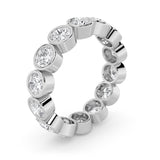 2.5CTW Round Shaped Lab Grown Diamond (F/VS) Eternity Band Ring in 14K Gold - Size 5