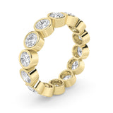 2.5CTW Round Shaped Lab Grown Diamond (F/VS) Eternity Band Ring in 14K Gold - Size 5