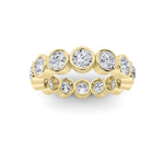 2.5CTW Round Shaped Lab Grown Diamond (F/VS) Eternity Band Ring in 14K Gold - Size 6