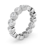 2.7CTW Round Shaped Lab Grown Diamond (F/VS) Eternity Band Ring in 14K Gold - Size 8