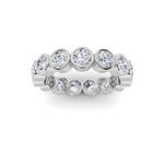 2.75CTW Round Shaped Lab Grown Diamond (F/VS) Eternity Band Ring in 14K Gold - Size 7