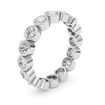 2.9CTW Round Shaped Lab Grown Diamond (F/VS) Eternity Band Ring in 14K Gold - Size 9