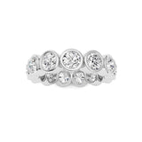 2.9CTW Round Shaped Lab Grown Diamond (F/VS) Eternity Band Ring in 14K Gold - Size 5
