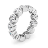 2.9CTW Round Shaped Lab Grown Diamond (F/VS) Eternity Band Ring in 14K Gold - Size 5