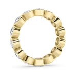 3CTW Round Shaped Lab Grown Diamond (F/VS) Eternity Band Ring in 14K Gold - Size 7