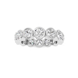 3.1CTW Round Shaped Lab Grown Diamond (F/VS) Eternity Band Ring in 14K Gold - Size 6
