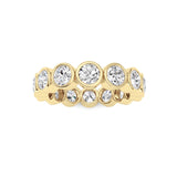 3.1CTW Round Shaped Lab Grown Diamond (F/VS) Eternity Band Ring in 14K Gold - Size 6