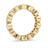3.1CTW Round Shaped Lab Grown Diamond (F/VS) Eternity Band Ring in 14K Gold - Size 6
