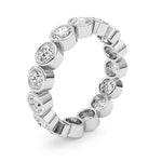 3.3CTW Round Shaped Lab Grown Diamond (F/VS) Eternity Band Ring in 14K Gold - Size 8