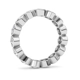 3.3CTW Round Shaped Lab Grown Diamond (F/VS) Eternity Band Ring in 14K Gold - Size 8