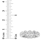 3.3CTW Round Shaped Lab Grown Diamond (F/VS) Eternity Band Ring in 14K Gold - Size 8