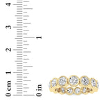 3.3CTW Round Shaped Lab Grown Diamond (F/VS) Eternity Band Ring in 14K Gold - Size 8