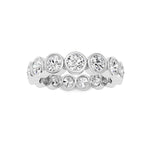 3.3CTW Round Shaped Lab Grown Diamond (F/VS) Eternity Band Ring in 14K Gold - Size 9