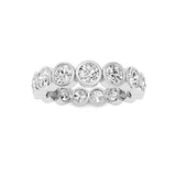 3.3CTW Round Shaped Lab Grown Diamond (F/VS) Eternity Band Ring in 14K Gold - Size 9