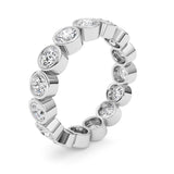 3.3CTW Round Shaped Lab Grown Diamond (F/VS) Eternity Band Ring in 14K Gold - Size 9