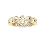 3.3CTW Round Shaped Lab Grown Diamond (F/VS) Eternity Band Ring in 14K Gold - Size 9