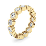 3.3CTW Round Shaped Lab Grown Diamond (F/VS) Eternity Band Ring in 14K Gold - Size 9