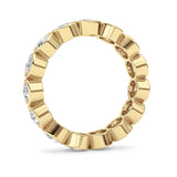 3.3CTW Round Shaped Lab Grown Diamond (F/VS) Eternity Band Ring in 14K Gold - Size 9