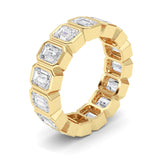 3.75CTW Emerald Shaped Lab Grown Diamond (F/VS) Eternity Band Ring in 14K Gold - Size 5