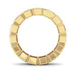 3.75CTW Emerald Shaped Lab Grown Diamond (F/VS) Eternity Band Ring in 14K Gold - Size 5