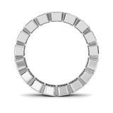 4.25CTW Emerald Shaped Lab Grown Diamond (F/VS) Eternity Band Ring in 14K Gold - Size 7