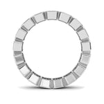 4.25CTW Emerald Shaped Lab Grown Diamond (F/VS) Eternity Band Ring in 14K Gold - Size 8