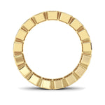4.25CTW Emerald Shaped Lab Grown Diamond (F/VS) Eternity Band Ring in 14K Gold - Size 8