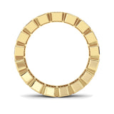 4.25CTW Emerald Shaped Lab Grown Diamond (F/VS) Eternity Band Ring in 14K Gold - Size 8