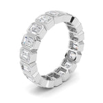 4.5CTW Emerald Shaped Lab Grown Diamond (F/VS) Eternity Band Ring in 14K Gold - Size 9
