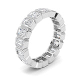 4.5CTW Emerald Shaped Lab Grown Diamond (F/VS) Eternity Band Ring in 14K Gold - Size 9