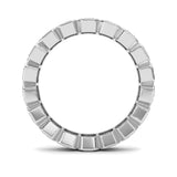4.5CTW Emerald Shaped Lab Grown Diamond (F/VS) Eternity Band Ring in 14K Gold - Size 9