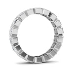 4.5CTW Emerald Shaped Lab Grown Diamond (F/VS) Eternity Band Ring in 14K Gold - Size 9