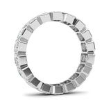 4.5CTW Emerald Shaped Lab Grown Diamond (F/VS) Eternity Band Ring in 14K Gold - Size 9