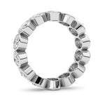3.5CTW Oval Shaped Lab Grown Diamond (F/VS) Eternity Band Ring in 14K Gold - Size 5