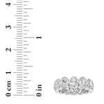 3.5CTW Oval Shaped Lab Grown Diamond (F/VS) Eternity Band Ring in 14K Gold - Size 5