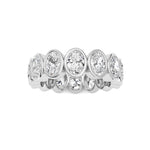 3.5CTW Oval Shaped Lab Grown Diamond (F/VS) Eternity Band Ring in 14K Gold - Size 6