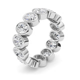 3.5CTW Oval Shaped Lab Grown Diamond (F/VS) Eternity Band Ring in 14K Gold - Size 6