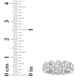 3.5CTW Oval Shaped Lab Grown Diamond (F/VS) Eternity Band Ring in 14K Gold - Size 6