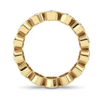 3.5CTW Oval Shaped Lab Grown Diamond (F/VS) Eternity Band Ring in 14K Gold - Size 6