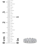 3.75CTW Oval Shaped Lab Grown Diamond (F/VS) Eternity Band Ring in 14K Gold - Size 7