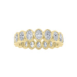 3.75CTW Oval Shaped Lab Grown Diamond (F/VS) Eternity Band Ring in 14K Gold - Size 7
