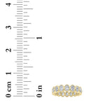 3.75CTW Oval Shaped Lab Grown Diamond (F/VS) Eternity Band Ring in 14K Gold - Size 7