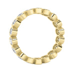 3.75CTW Oval Shaped Lab Grown Diamond (F/VS) Eternity Band Ring in 14K Gold - Size 7