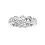 3.2CTW Round Shaped Lab Grown Diamond (F/VS) Eternity Band Ring in 14K Gold - Size 5