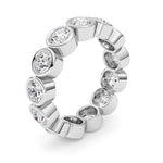 3.2CTW Round Shaped Lab Grown Diamond (F/VS) Eternity Band Ring in 14K Gold - Size 5