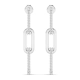 Lab Grown Diamond LGD Paper Clip Earrings
