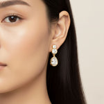 Lab Grown Diamond LGD Pear Drop Earrings