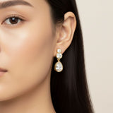 Lab Grown Diamond LGD Pear Drop Earrings