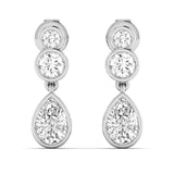Lab Grown Diamond LGD Pear Drop Earrings