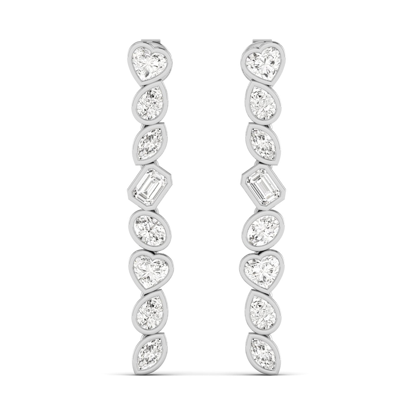 Lab Grown Diamond LGD Multi-Shape Drop Earrings